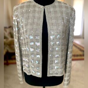 Vintage Stunning Evening Sequin Jacket Cardigan
